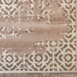 فرش مراکشی 500 شانه کاشان نسکافه ای کرم کد 50232 - Image 2