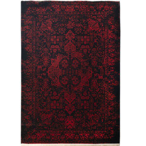 گبه ماشینی 340 شانه کاشان طرح وینتیج لاکی کد 90