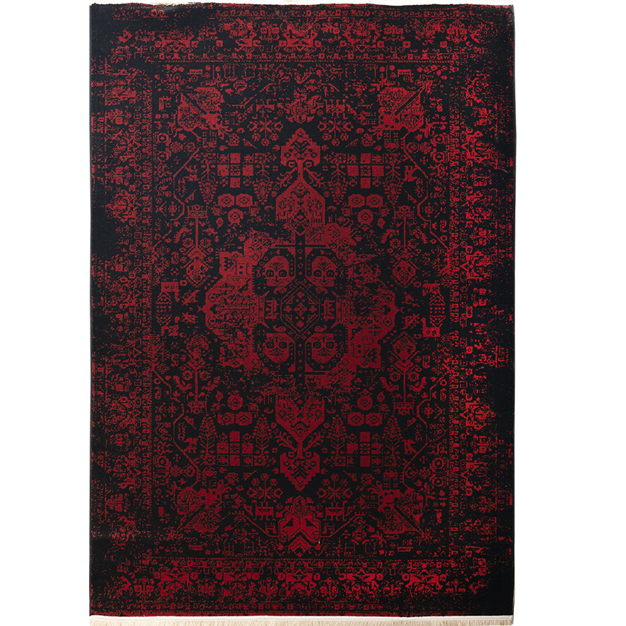 گبه ماشینی 340 شانه کاشان طرح وینتیج لاکی کد 90