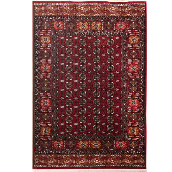 گبه ماشینی 340 شانه کاشان طرح ترکمن لاکی کد 101 - Image 2