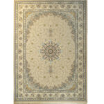 طرح اسکارلت بژ فرش ماشینی 1500 شانه کاشان کد BM1020