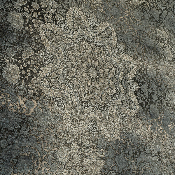 طرح نایین وینتیج دودی فرش ماشینی 1200 شانه کاشان - Image 2