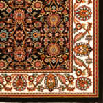 گبه ماشینی 340 شانه کاشان طرح گبه افشان سرمه ای کد824 - Image 3