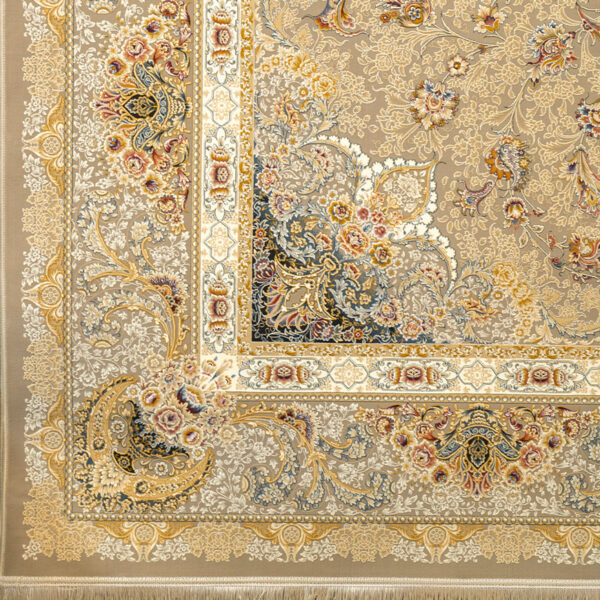 طرح امیلی فرش ماشینی 1500 شانه کاشان کدax1029 - Image 2