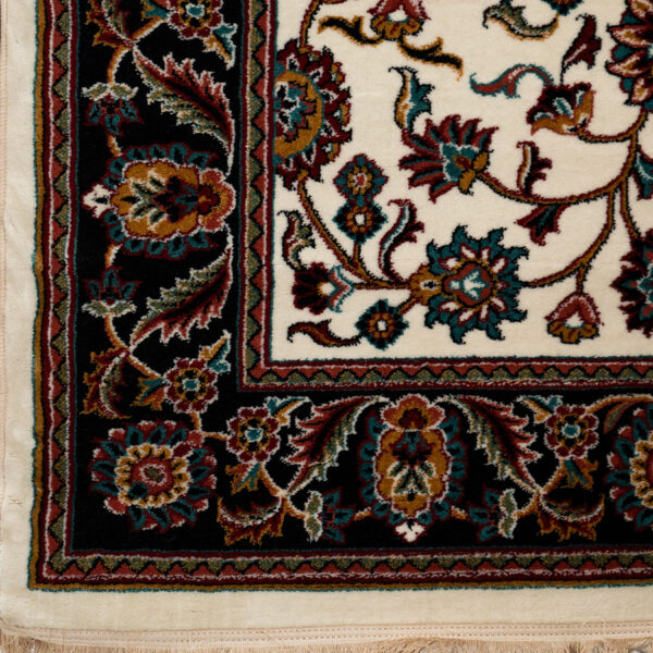 گبه ماشینی 340 شانه کاشان طرح افشان کرم کد 831 - Image 2
