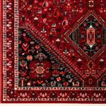 گبه ماشینی 340 شانه کاشان طرح سه لوزی لاکی کد 102 - Image 2
