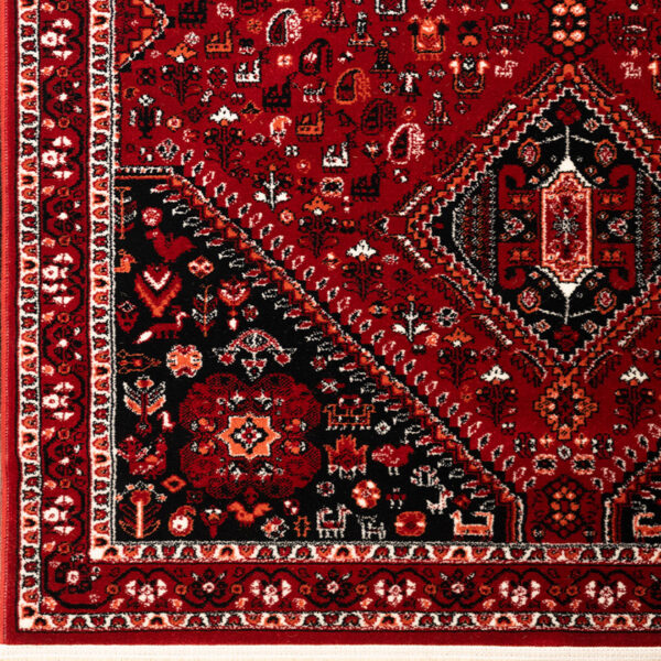 گبه ماشینی 340 شانه کاشان طرح سه لوزی لاکی کد 102 - Image 2