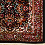 گبه ماشینی 340 شانه کاشان طرح محراب سرمه ای کد 830 - Image 2