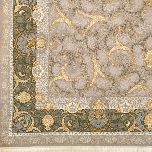 طرح ناتالی طوسی فرش ماشینی 1500 شانه کاشان کدs1035 - Image 2