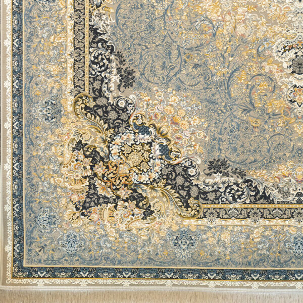 طرح لیام صدفی فرش ماشینی 1500 شانه کاشان کدax10311 - Image 3