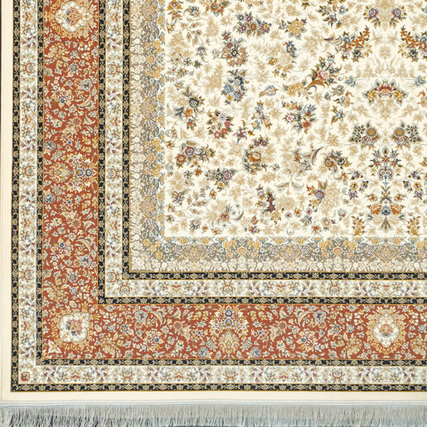 طرح رایلی افشان فرش ماشینی 1500 شانه کاشان کدax1011 - Image 2