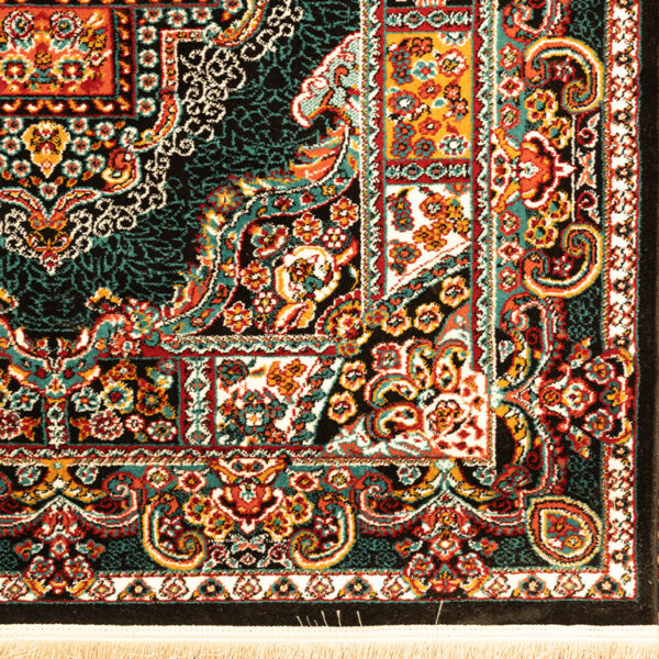 گبه حوض نقره سرمه ای 340 شانه کاشان کد 835 - Image 3
