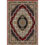 فرش ماشینی 700شانه کاشان طرح ناردون لاکی