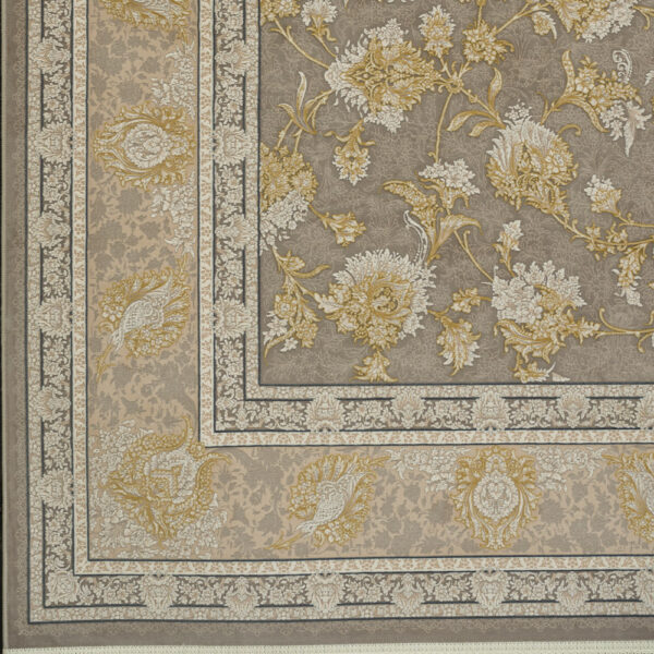 طرح افشین دودی فرش ماشینی 1200 شانه کاشان - Image 3