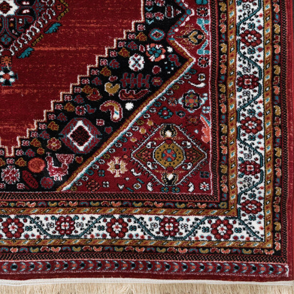 گبه ماشینی 340 شانه کاشان طرح قشقایی لاکی کد 93 - Image 3