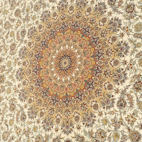طرح سوفیا فرش ماشینی 1500 شانه کاشان کدax1028 - Image 3