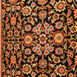 گبه ماشینی 340 شانه کاشان طرح گبه افشان سرمه ای کد824 - Image 2