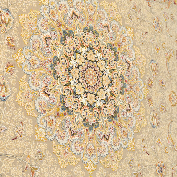 طرح امیلی فرش ماشینی 1500 شانه کاشان کدax1029 - Image 3