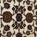 گبه ماشینی 340 شانه کاشان طرح افشان کرم کد 831 - Image 3