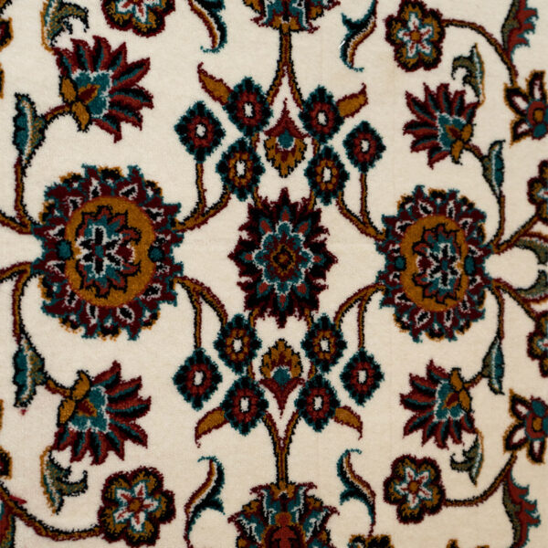 گبه ماشینی 340 شانه کاشان طرح افشان کرم کد 831 - Image 3