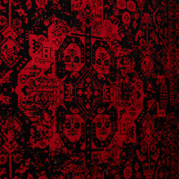 گبه ماشینی 340 شانه کاشان طرح وینتیج لاکی کد 90 - Image 3