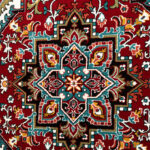 گبه ماشینی 340 شانه کاشان طرح هریس تبریز لاکی - Image 3