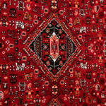 گبه ماشینی 340 شانه کاشان طرح سه لوزی لاکی کد 102 - Image 3