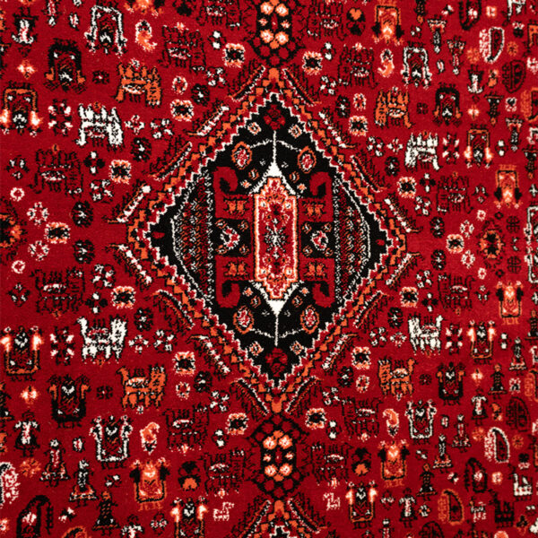 گبه ماشینی 340 شانه کاشان طرح سه لوزی لاکی کد 102 - Image 3