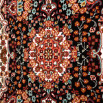 گبه ماشینی 340 شانه کاشان طرح محراب سرمه ای کد 830 - Image 3