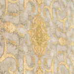طرح ناتالی طوسی حاشیه سیلور فرش ماشینی 1500 شانه کاشان کدs1035 - Image 3