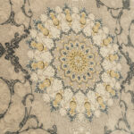 طرح ویکتوریا دودی فرش ماشینی 1200 شانه کاشان - Image 3