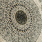 طرح ورساچه دودی فرش ماشینی 1200 شانه کاشان - Image 3