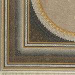 طرح نایین دودی فرش ماشینی 1200 شانه کاشان - Image 3