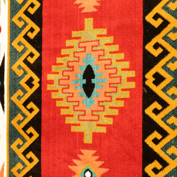 گبه پامچال سرمه ای 340 شانه کاشان کد 825 - Image 3