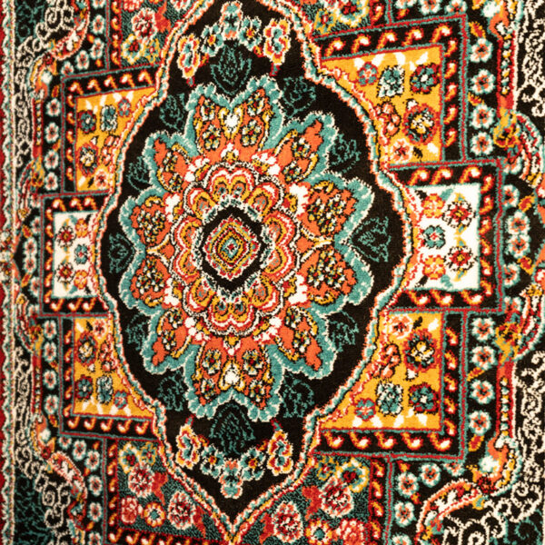 گبه حوض نقره سرمه ای 340 شانه کاشان کد 835 - Image 2