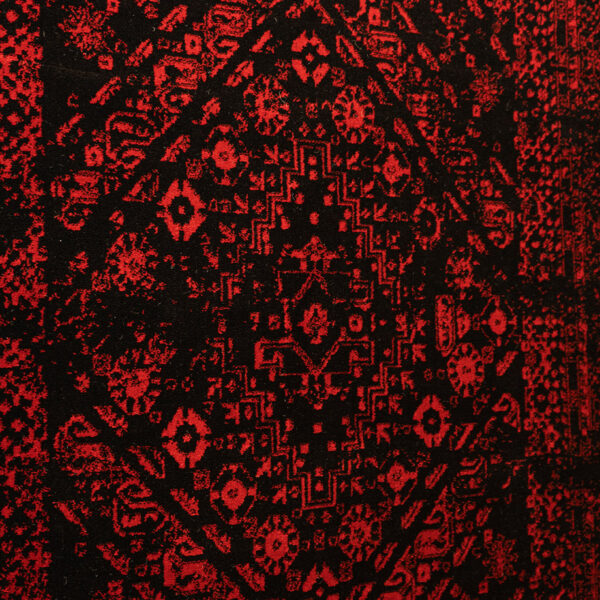 گبه ابرش وینتیج لاکی 340 شانه کاشان کد 92 - Image 3