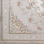 فرش ماشینی 1200 شانه کاشان طرح ناوک نقره ای - Image 3