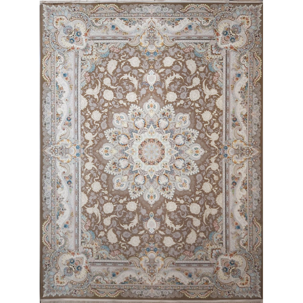 5.jpg فرش ماشینی 1200 شانه کاشان طرح پرواز نسکافه ای - Image 1
