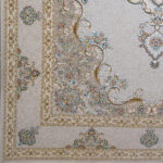 فرش ماشینی 1200شانه طرح سپهر نقره ای - Image 2
