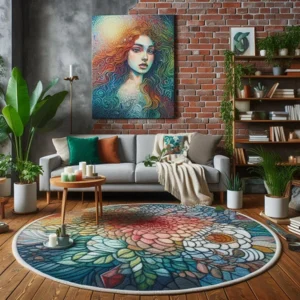 تابلو فرش سفارشی چهره شخصی