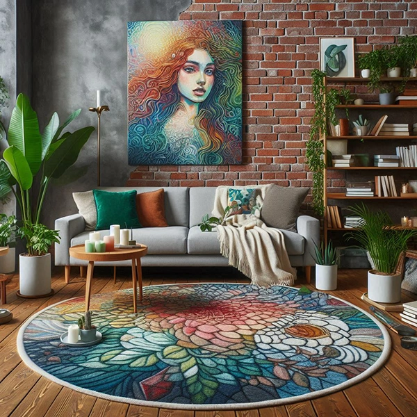 تابلو فرش سفارشی چهره شخصی