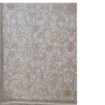 فرش ماشینی 1200شانه طرح تخت طاووس نقره ای - Image 3