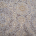 فرش ماشینی 1200 کاشان طرح ماهور نقره ای - Image 2