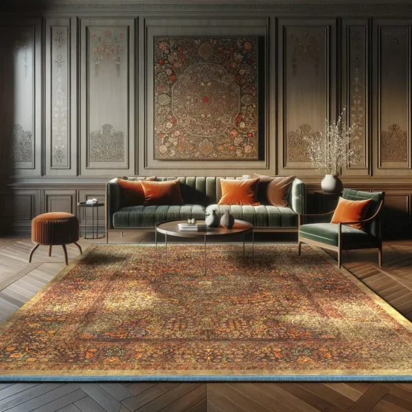 فرش کلاریس کلکسیون هلنا کد 25NH00000 معادل 77 رج دستبافت - Image 4