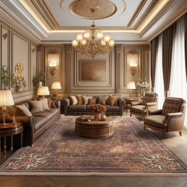 فرش کلاریس کلکسیون هلنا کد 25NH00203 معادل 77 رج دستبافت - Image 2