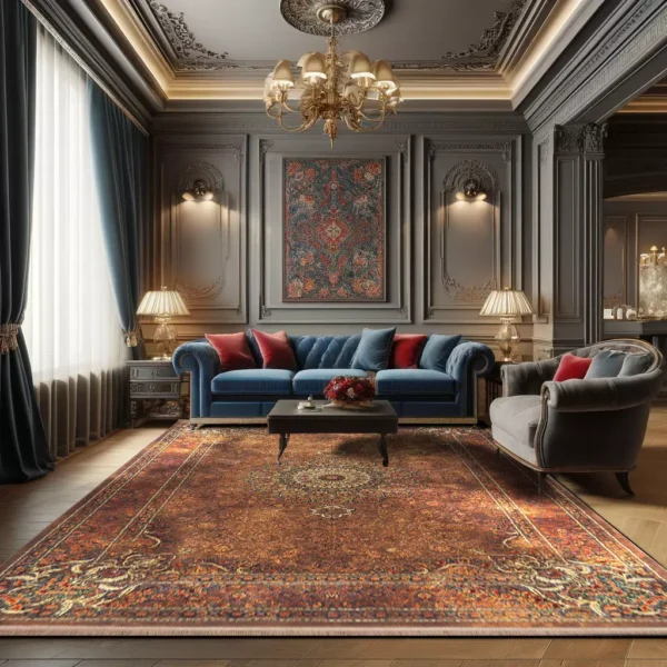 فرش کلاریس کلکسیون هلنا کد 25NH00201 معادل 77 رج دستبافت - Image 2