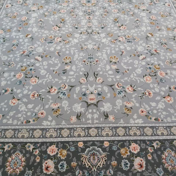 ماهلین نقره ای فرش ماشینی 700 شانه کاشان - Image 2