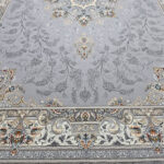 گیسو نقره ای فرش ماشینی 700 شانه کاشان - Image 2